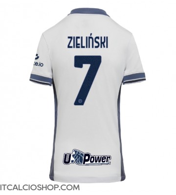 Inter Milan Piotr Zielinski #7 Seconda Maglia Femmina 2024-25 Manica Corta